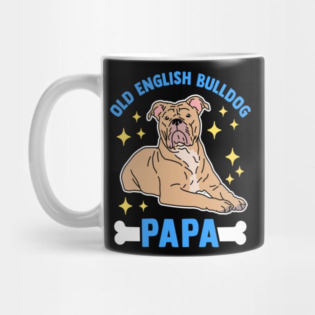 English Bulldog Papa | Dog Dad English Bulldog by Streetwear KKS